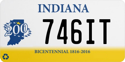 IN license plate 746IT