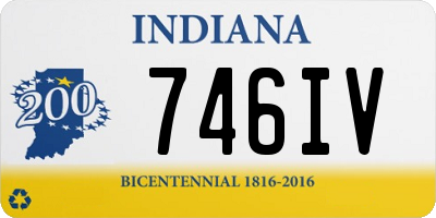 IN license plate 746IV