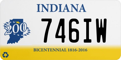 IN license plate 746IW