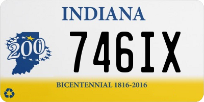 IN license plate 746IX