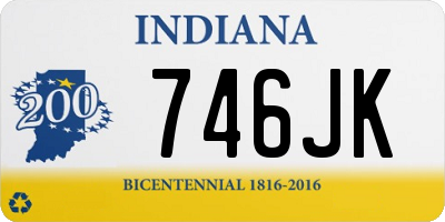IN license plate 746JK