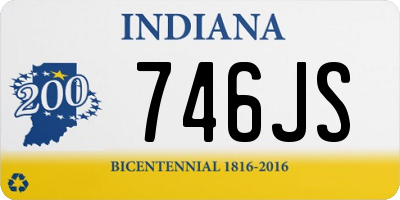 IN license plate 746JS