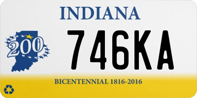 IN license plate 746KA