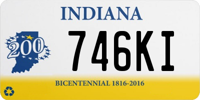 IN license plate 746KI