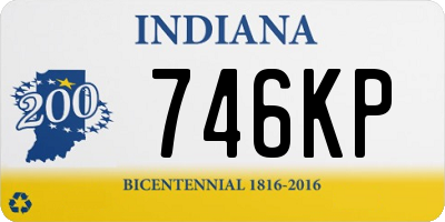 IN license plate 746KP