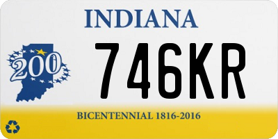 IN license plate 746KR