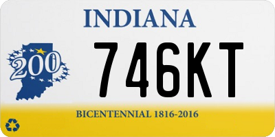 IN license plate 746KT