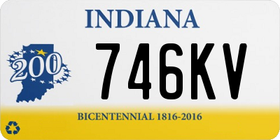 IN license plate 746KV