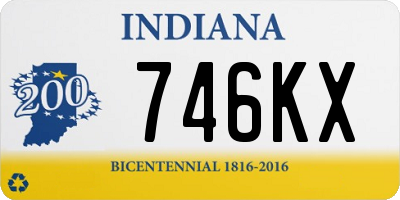IN license plate 746KX