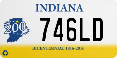 IN license plate 746LD