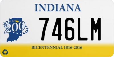 IN license plate 746LM