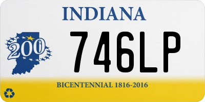 IN license plate 746LP