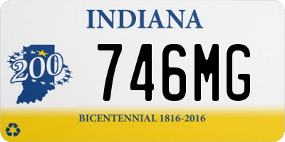 IN license plate 746MG