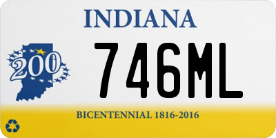 IN license plate 746ML