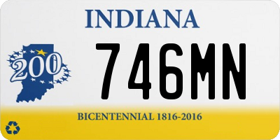 IN license plate 746MN