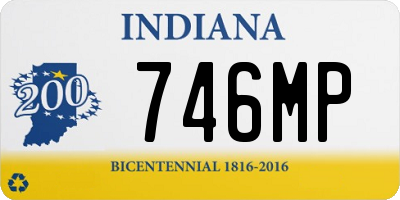 IN license plate 746MP