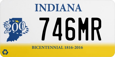 IN license plate 746MR