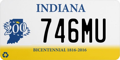 IN license plate 746MU