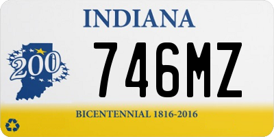 IN license plate 746MZ