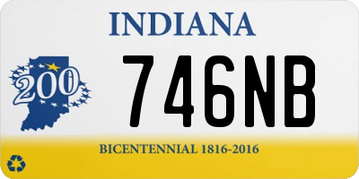 IN license plate 746NB