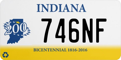 IN license plate 746NF