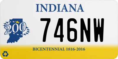 IN license plate 746NW