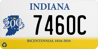 IN license plate 746OC