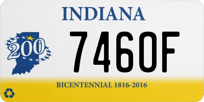 IN license plate 746OF