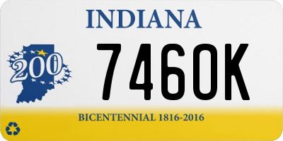 IN license plate 746OK