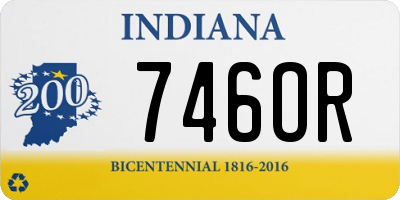 IN license plate 746OR