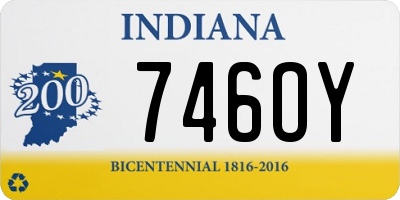 IN license plate 746OY