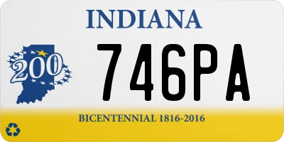 IN license plate 746PA