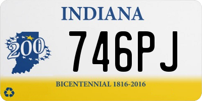 IN license plate 746PJ