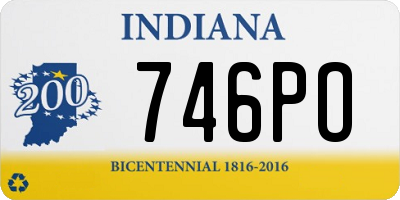 IN license plate 746PO