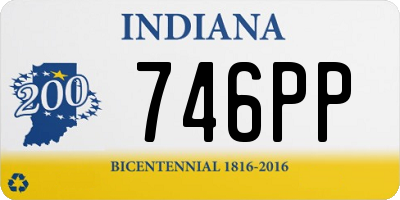 IN license plate 746PP