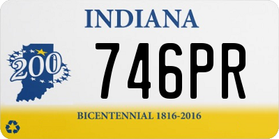 IN license plate 746PR