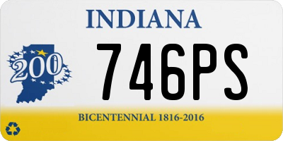 IN license plate 746PS