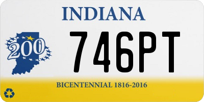 IN license plate 746PT