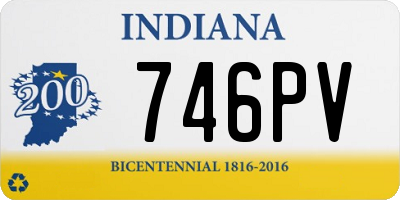 IN license plate 746PV