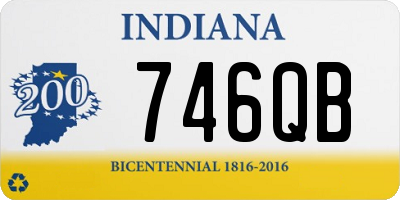 IN license plate 746QB