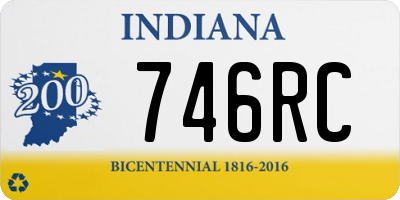 IN license plate 746RC