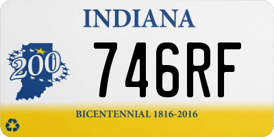IN license plate 746RF