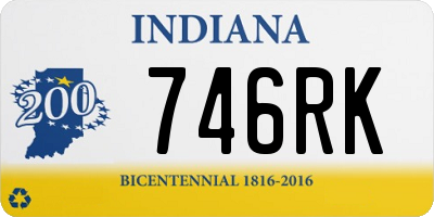 IN license plate 746RK