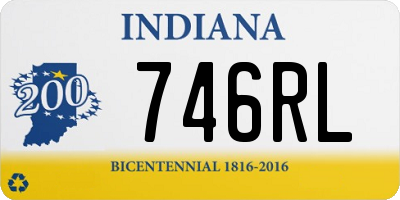 IN license plate 746RL