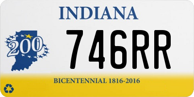 IN license plate 746RR