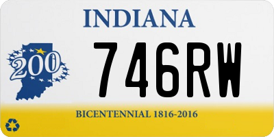 IN license plate 746RW