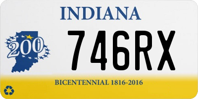 IN license plate 746RX
