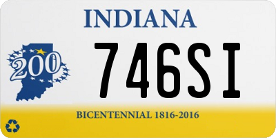 IN license plate 746SI