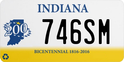 IN license plate 746SM