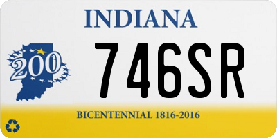 IN license plate 746SR